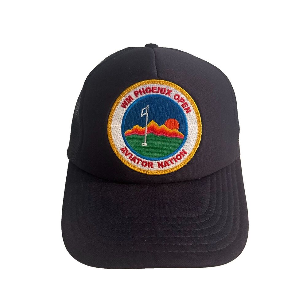 Aviator Nation Waste Management Phoenix Open Trucker Mesh Snapback Hat RARE